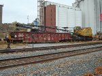 Soo American crane with Milwaukee Road MoW gondola